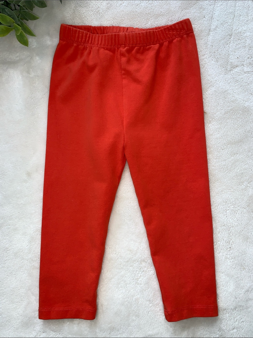 Hanna Andersson Orange Leggings 18-24M EUC